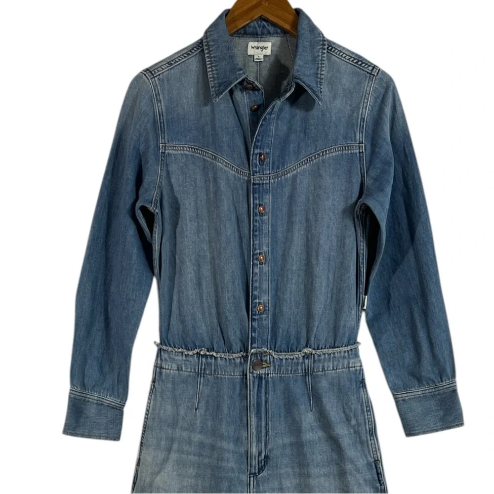 NWT Wrangler Radiating Coveralls Wideleg Denim Jumpsuit size Small